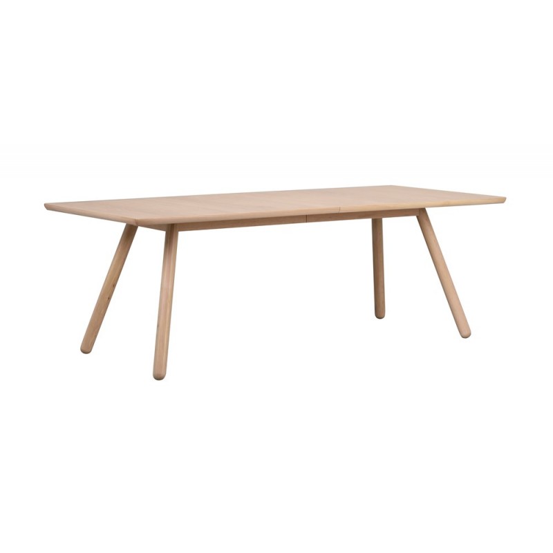 RO Lansin Extending Dining Table White Pigmented